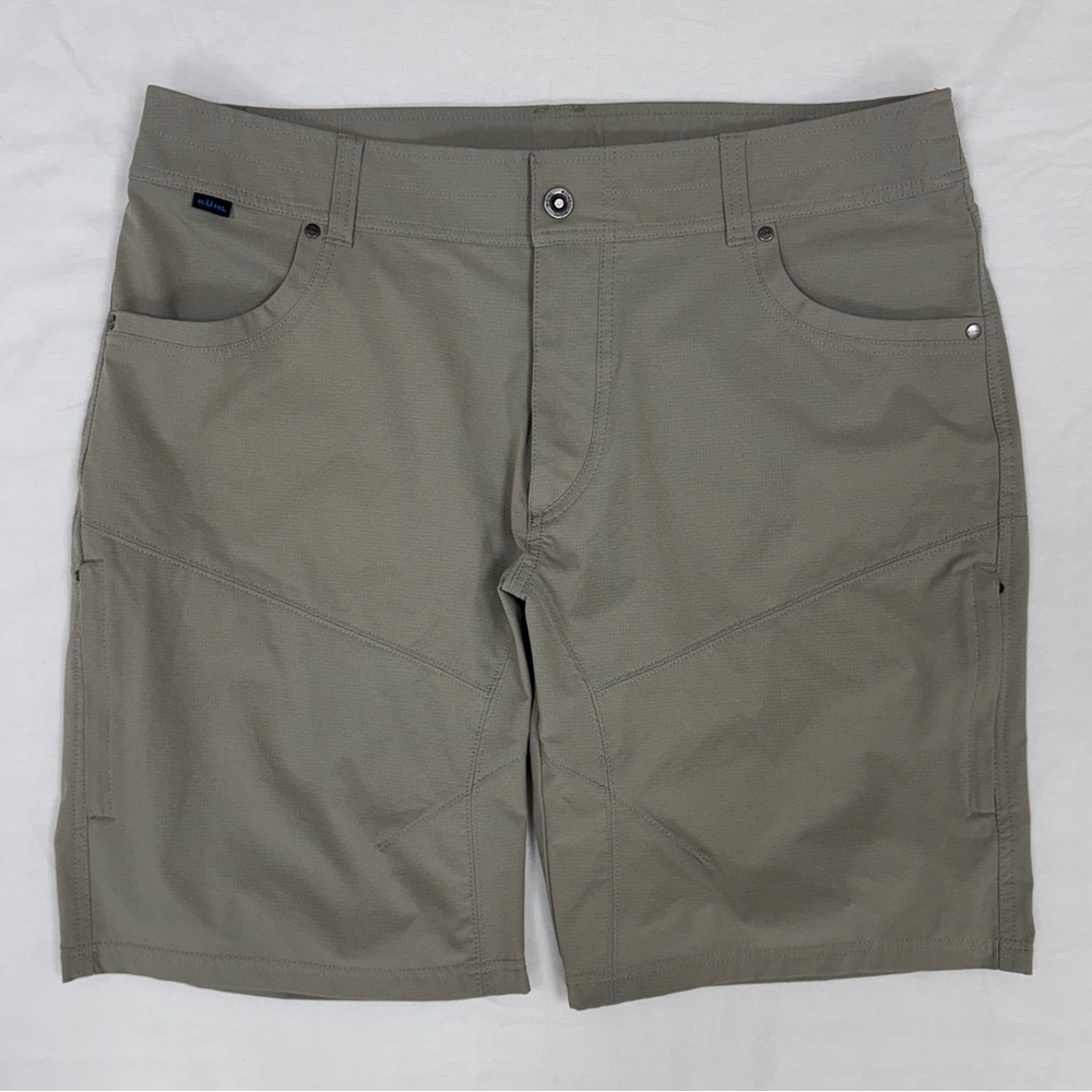 Kuhl Silencr Kargo Shorts Mens 38 Khaki Outdoor Hiking Short Camping Ripstop 10” - Picture 4 of 13
